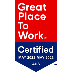 We were named as Australia’s Best Place to Work (Micro Category) by Great Place to Work