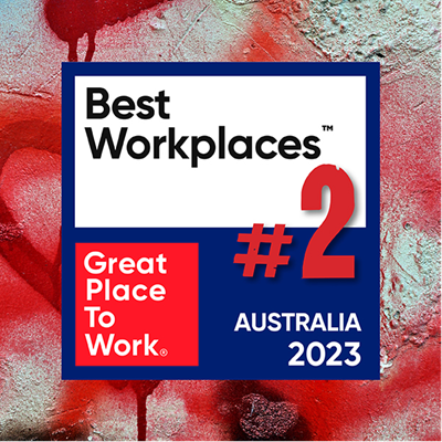 Australia’s 2nd Best Place to Work (Micro Category) by Great Place to Work